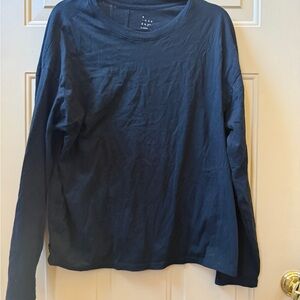 A New Day Black Long Sleeve Blouse